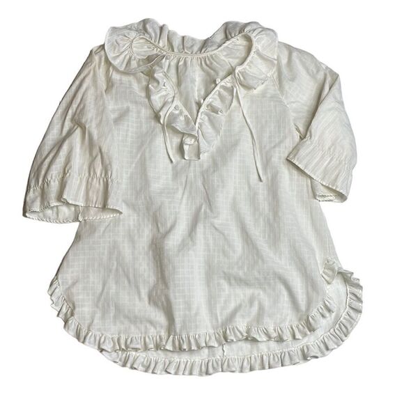 Vintage Deena Styled in California Short Sleep Dress Size Medium White
